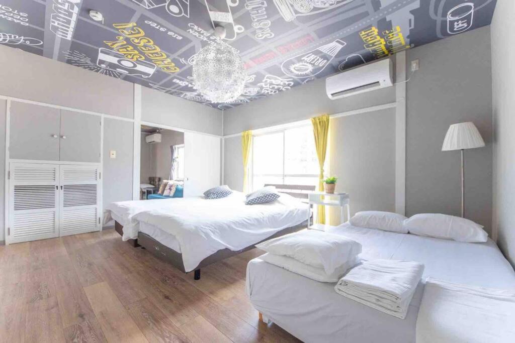 Sanacion Namba 難波千日前の5Ldk120平米 駅徒歩2分 広々バルコニーでバーベキューも可能 Apartment Osaka Exterior photo