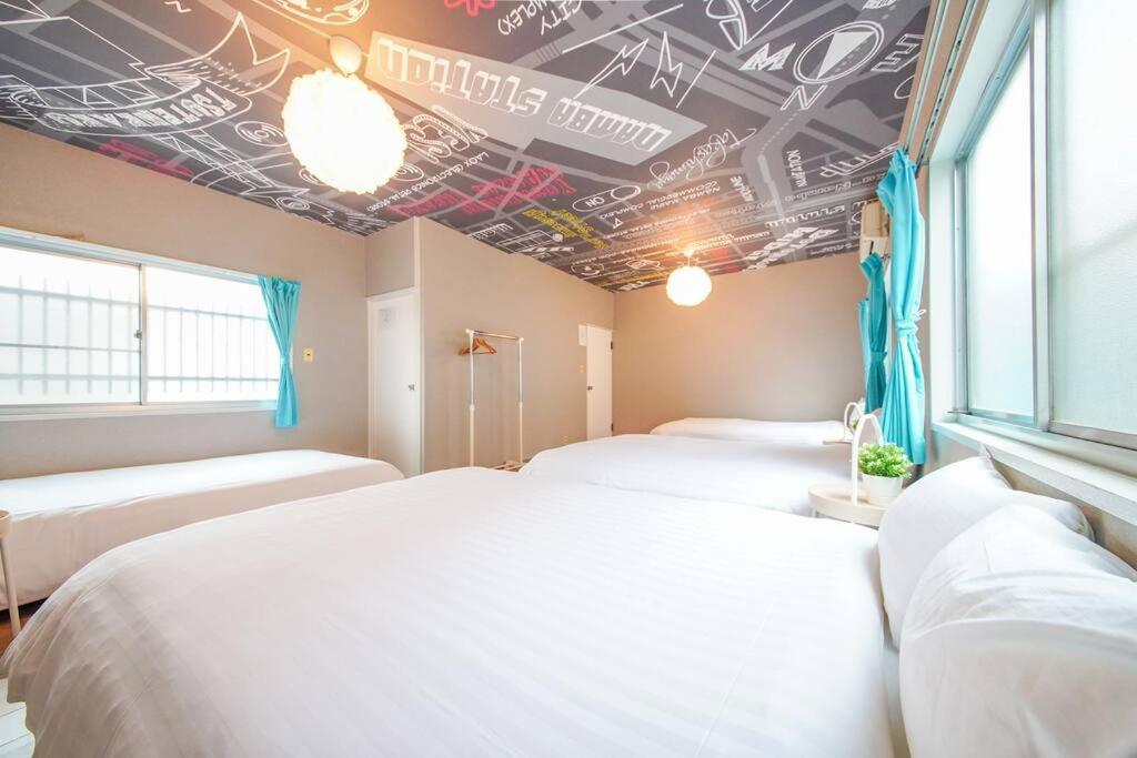 Sanacion Namba 難波千日前の5Ldk120平米 駅徒歩2分 広々バルコニーでバーベキューも可能 Apartment Osaka Exterior photo